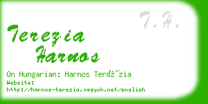 terezia harnos business card